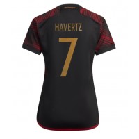Koszulka piłkarska Niemcy Kai Havertz #7 Strój wyjazdowy dla kobiety MŚ 2022 tanio Krótki Rękaw